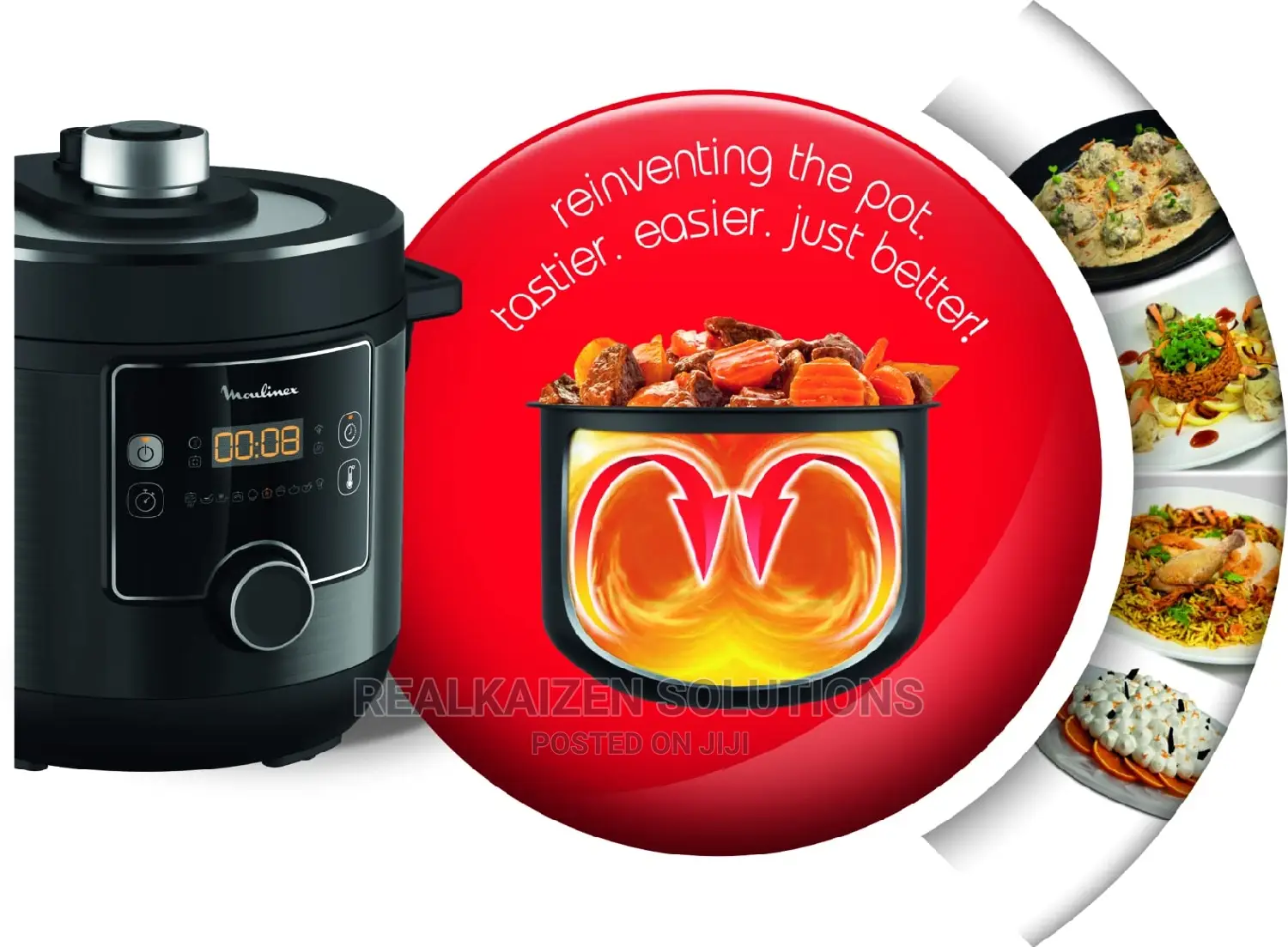 MOULINEX 7.6L Turbo Cuisine Electrical Pressure Multi Cooker