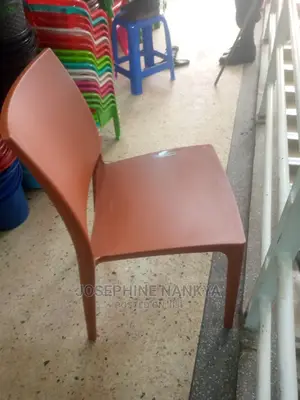 Restaurant Armless Chair, Brown