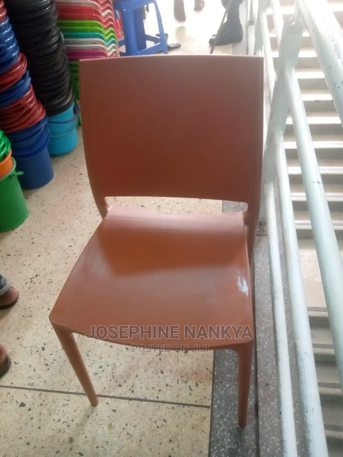 Armless Chairs, Brown Colour