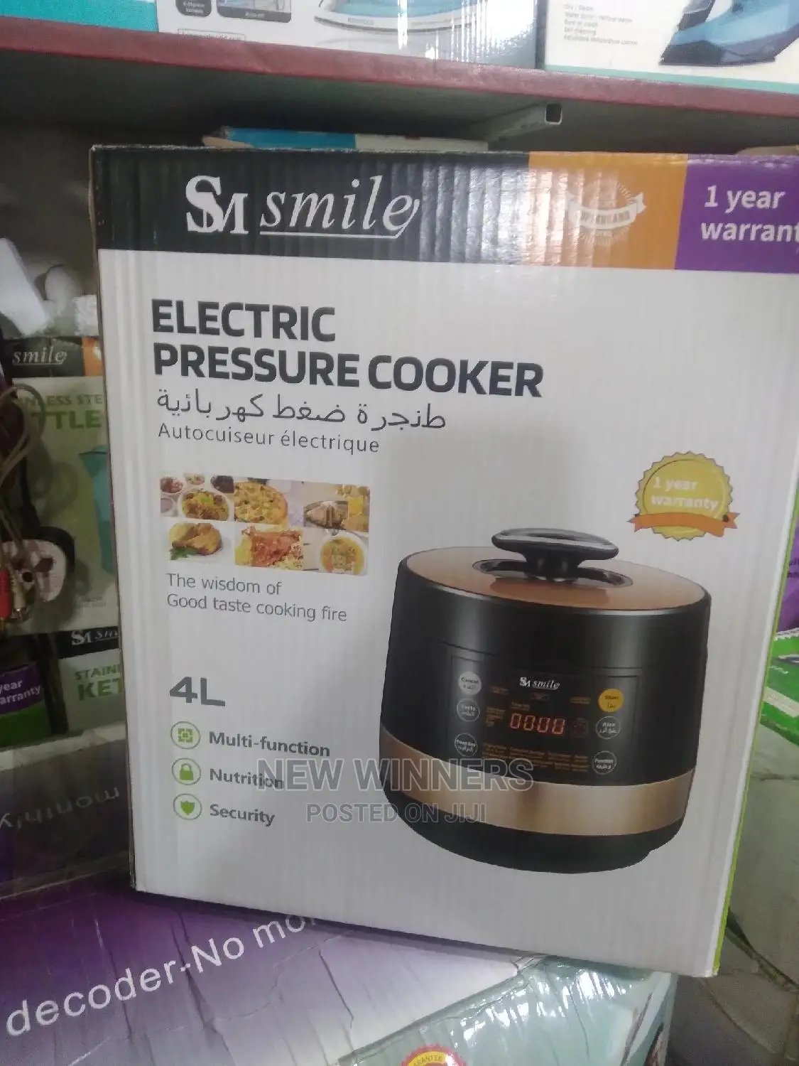 Electric Pressure Cooker 4 Litres