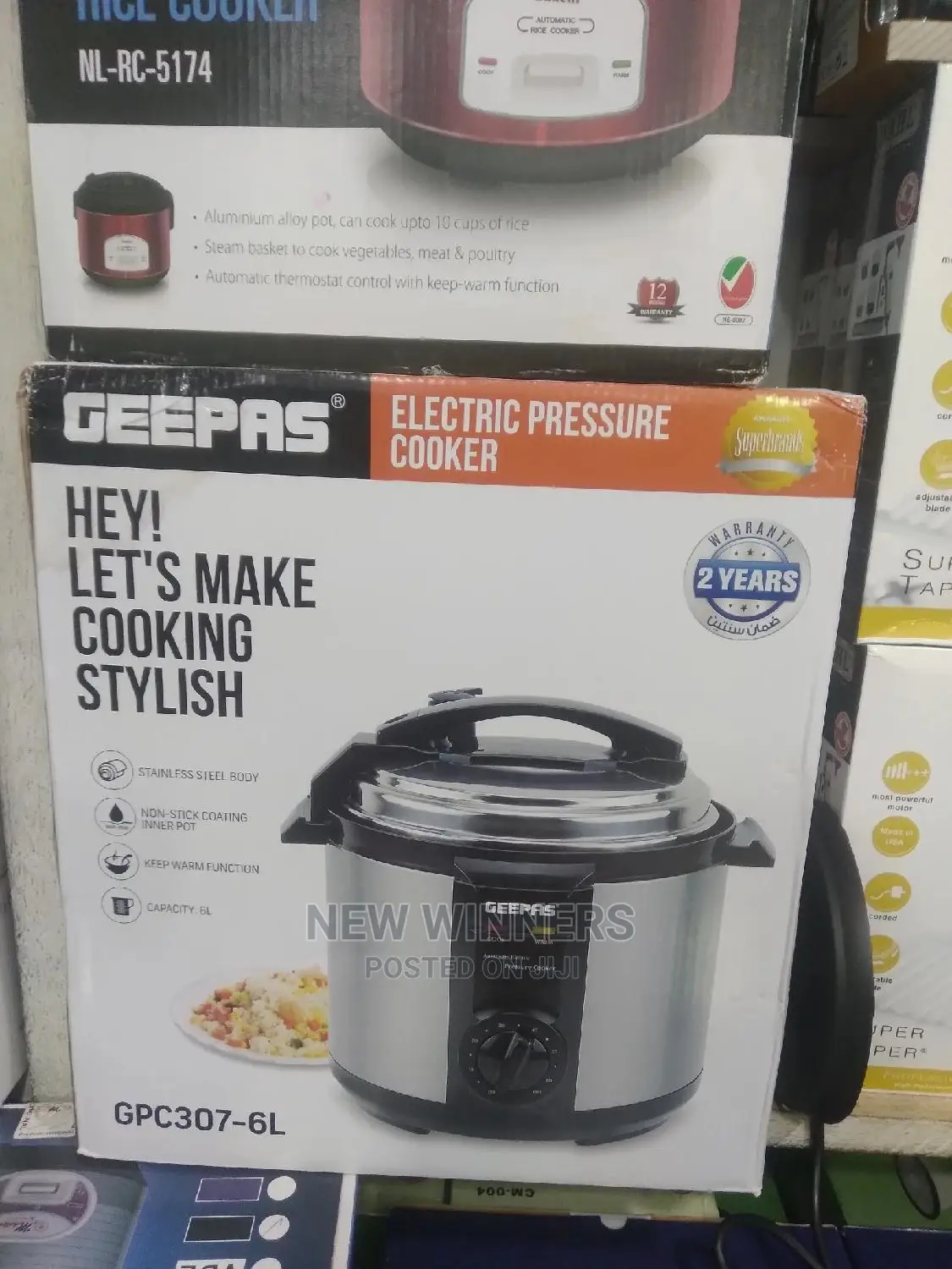 Geepas Electric Pressure Cooker