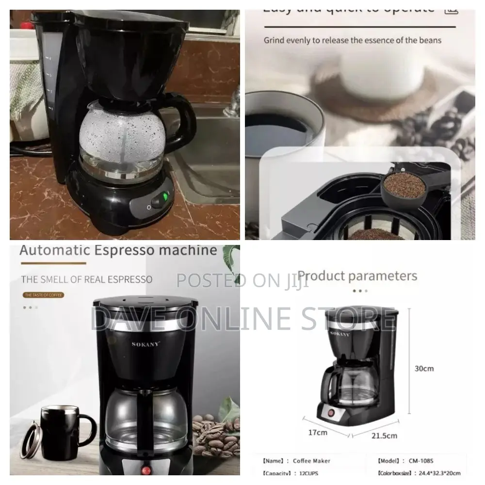12 Cups Espresso Coffee Maker.
