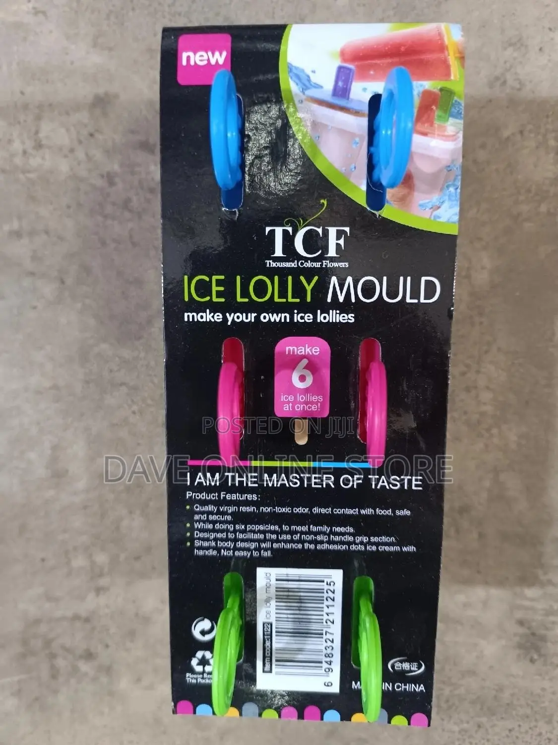 6 Pcs Ice Lolly Pop Moulds