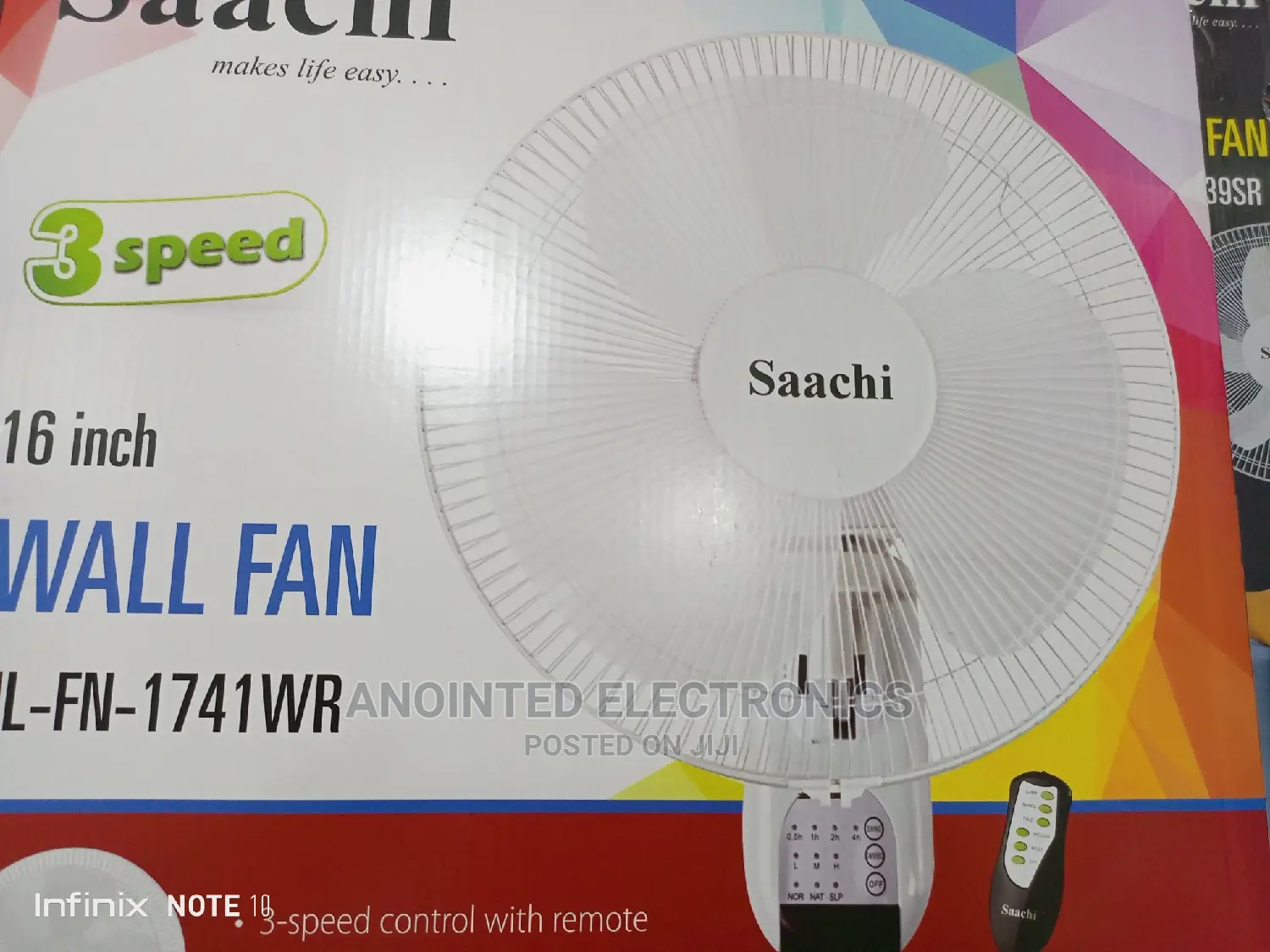 Remote Wall Fan Sach