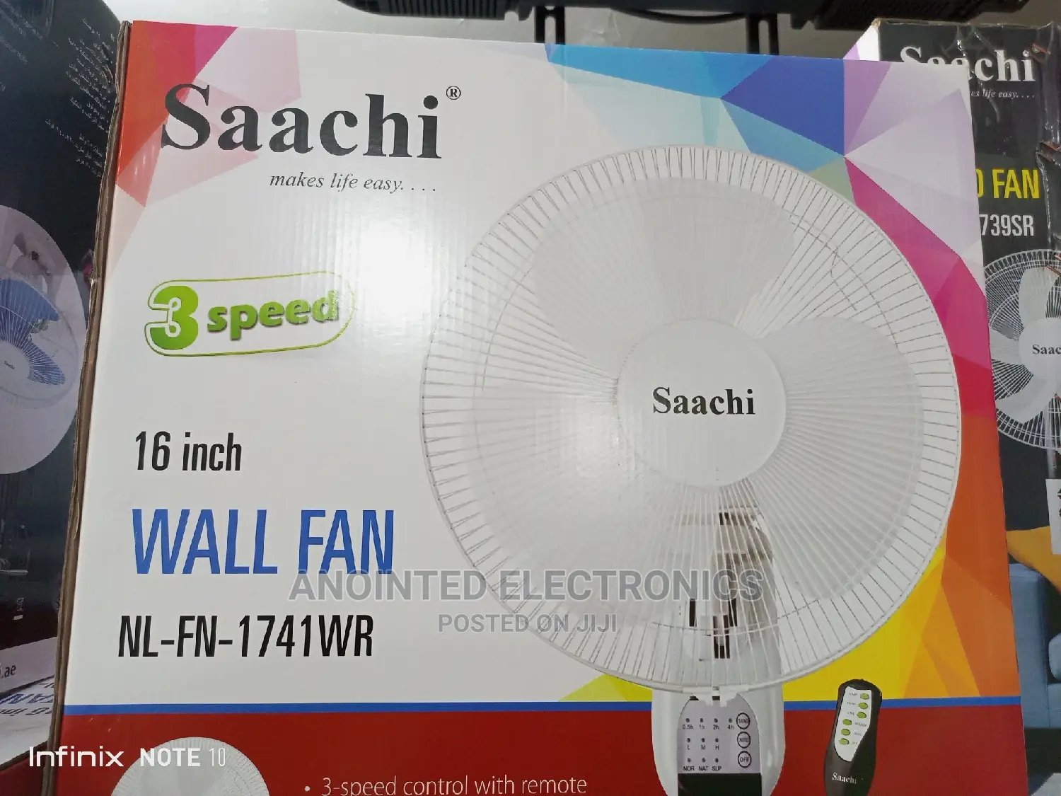 Wall Fan With a Remote