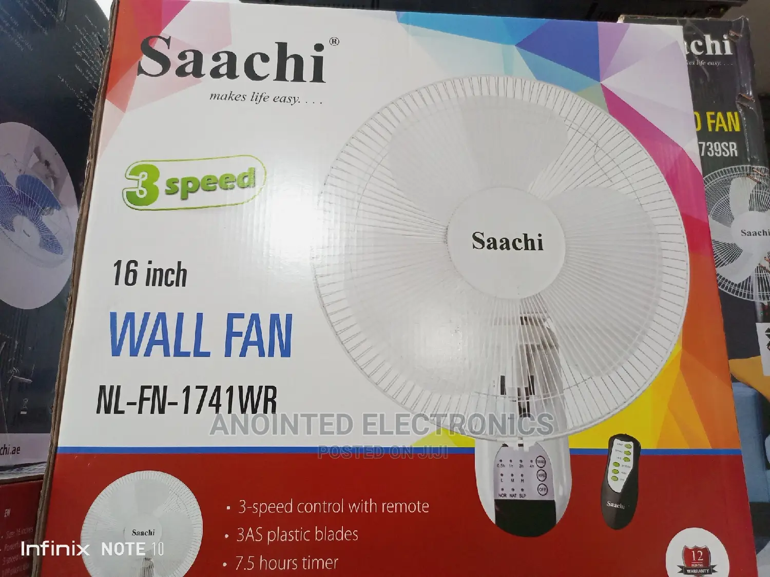 Wall Fan With a Remote