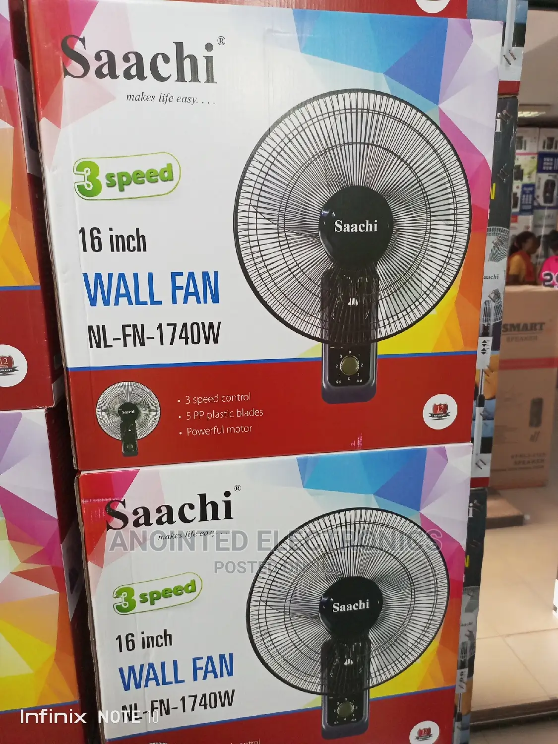 Wall Fans Black