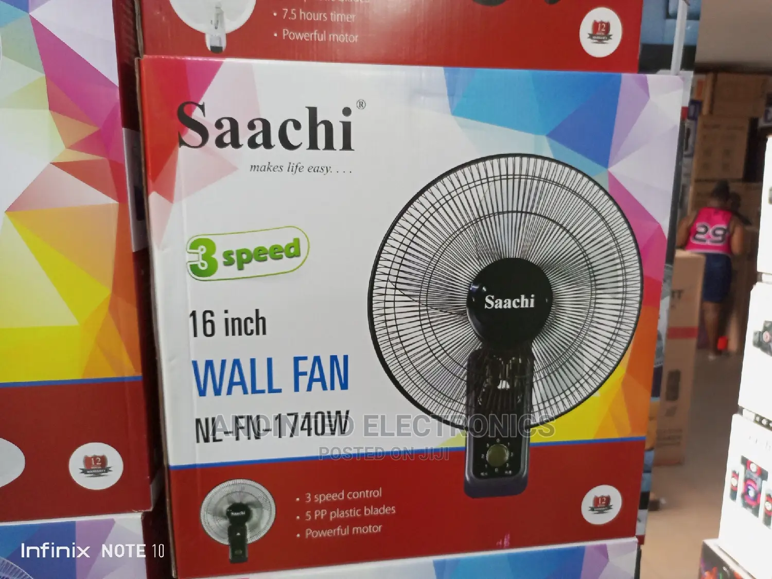Wall Fans Black