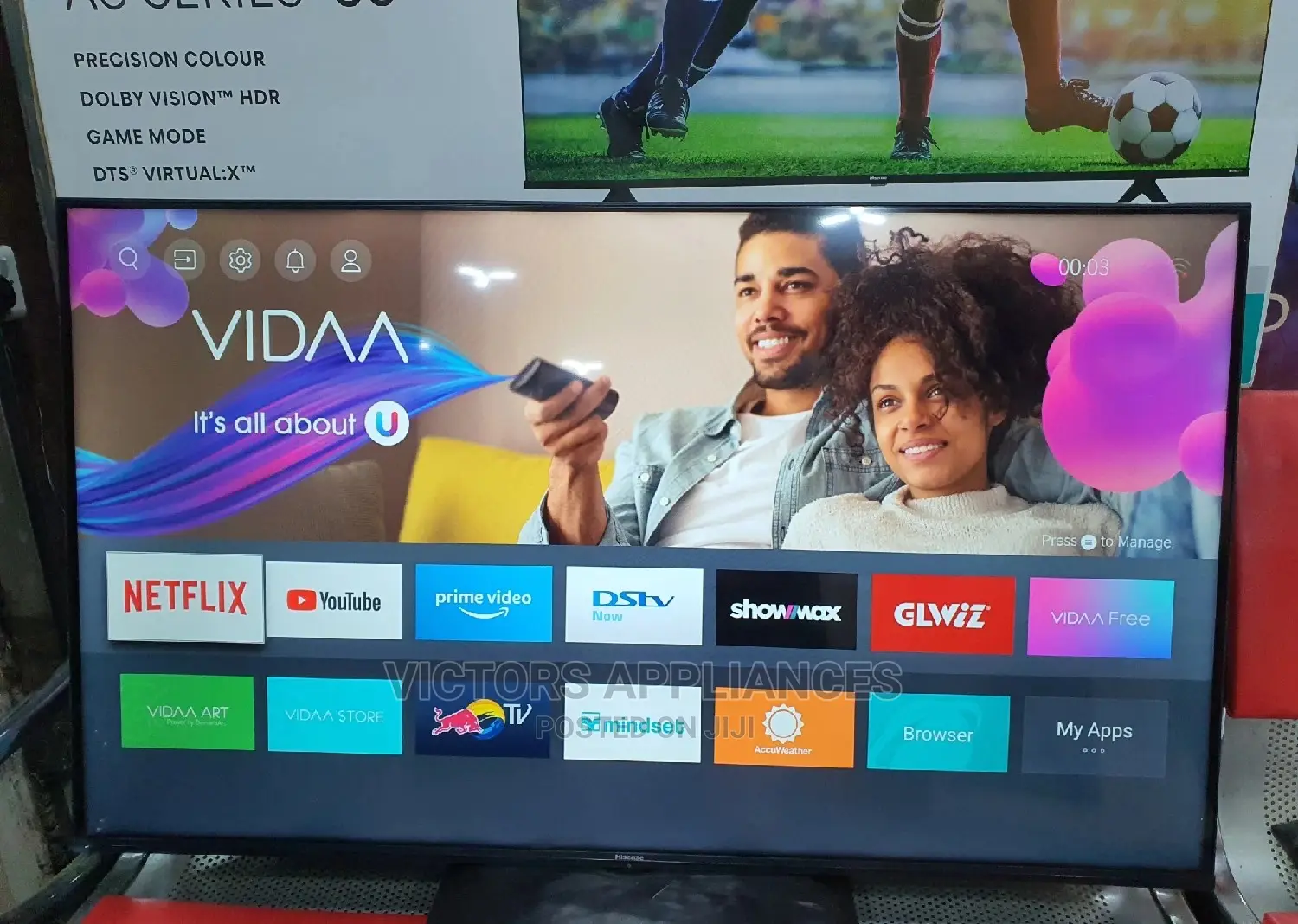 Quick Offer Hisense 55inch Uhd- Smart Tv