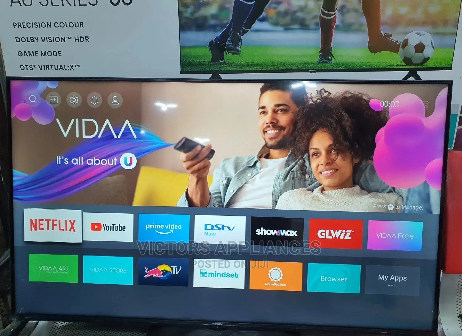 Quick Offer Hisense 55inch Uhd- Smart Tv