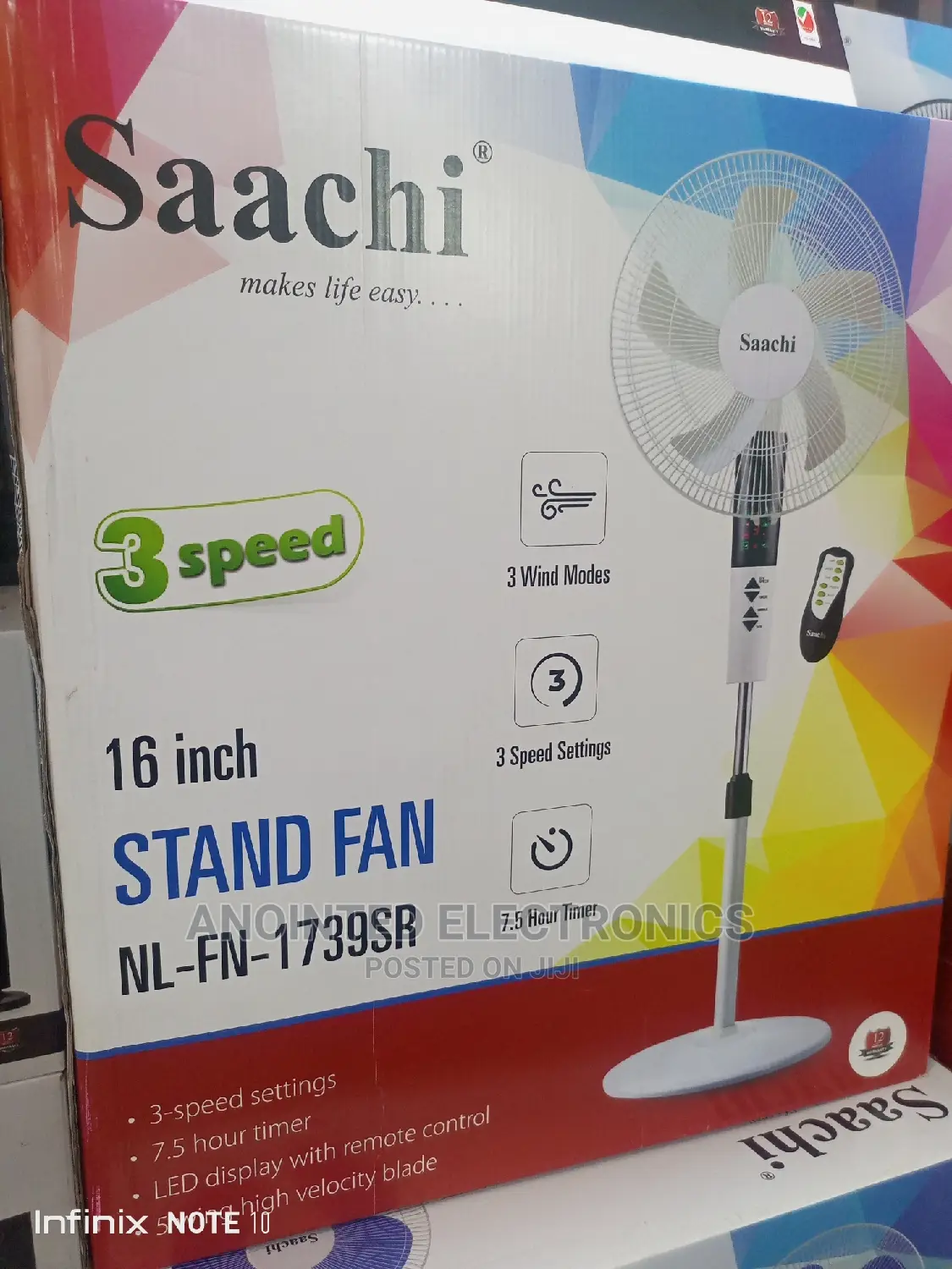 Sachi Stand Fans With Remote