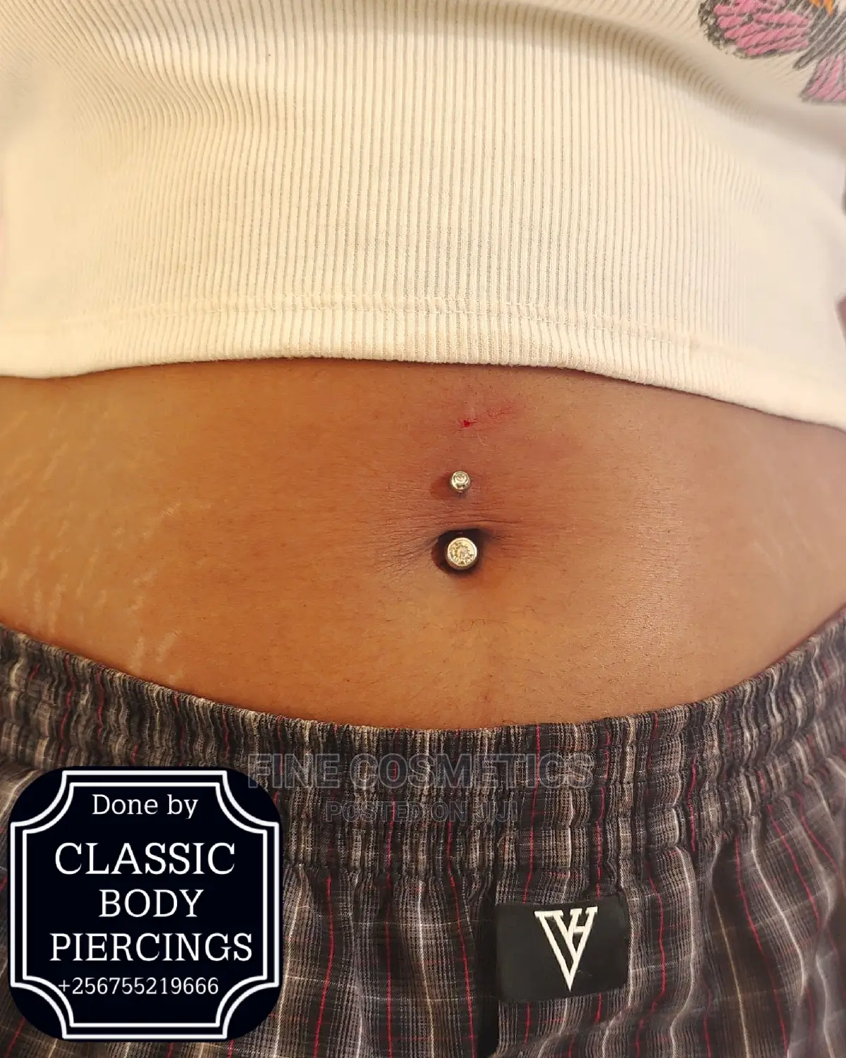 Bellybutton Piercing / Navel Piercing Kampala Uganda