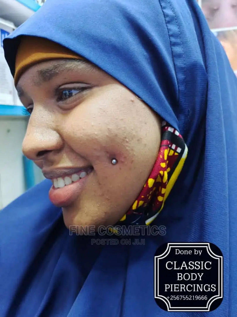 Dimple Piercing ,Cheek Piercing Kampala Uganda Professional