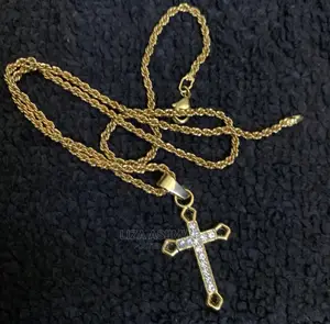 Men’S Simple Necklaces Available With a Cross Pendant