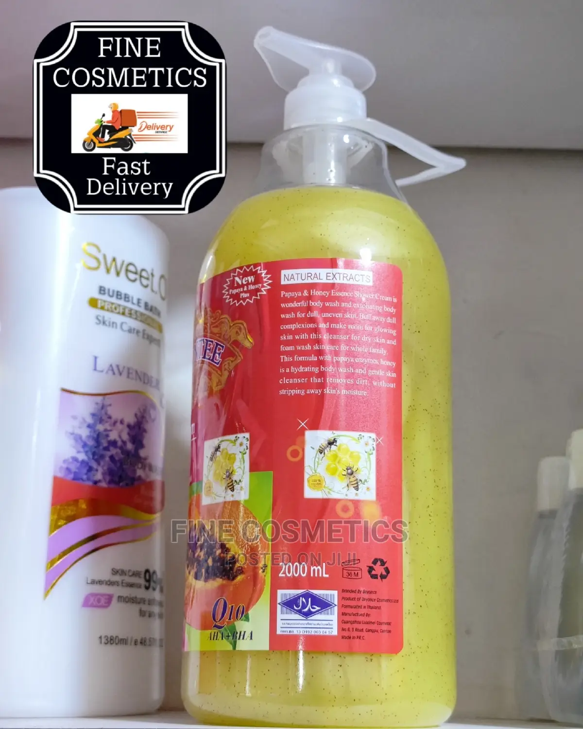 Asantee and Alpha Arbutin Shower Cream Lightening Shower Gel