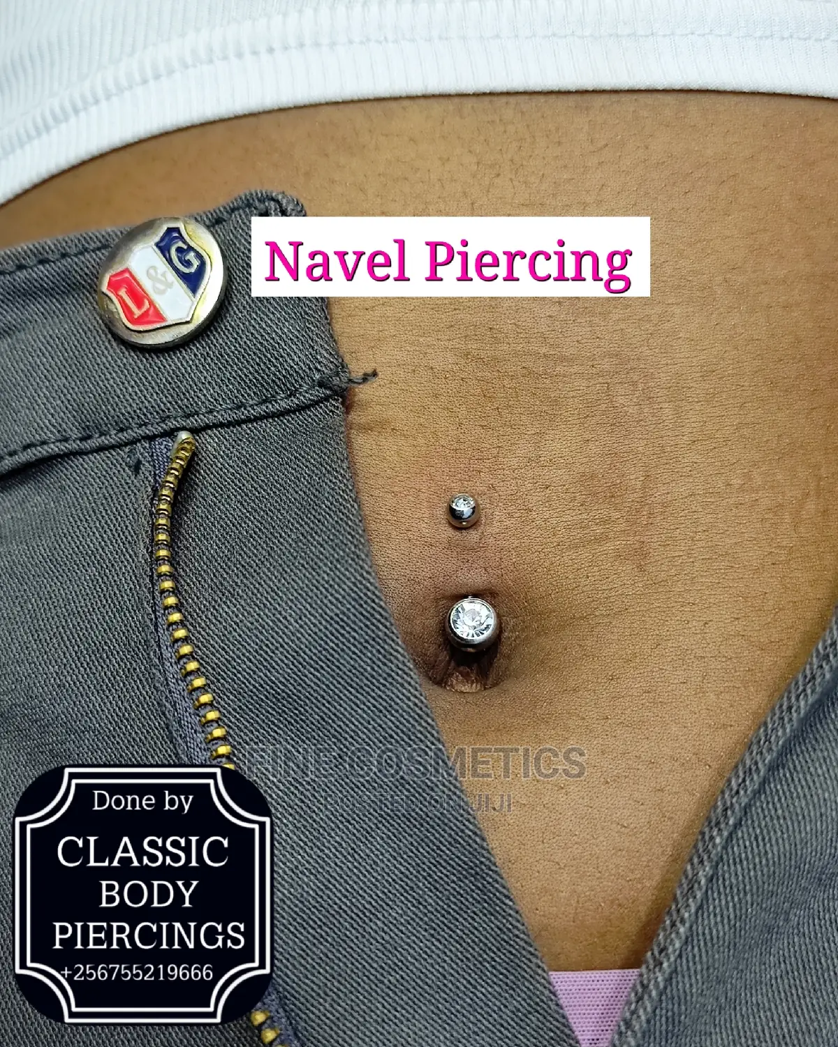 Bellybutton Piercing / Navel Piercing Kampala Uganda