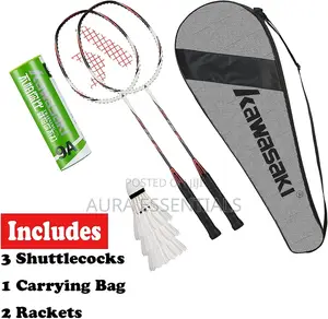 2 Player Badminton Racket Set With Shuttle