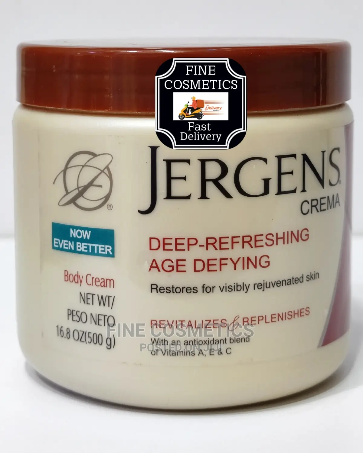 ORIGINAL Jergens Age Defying Deep Refreshing Cream 500ml