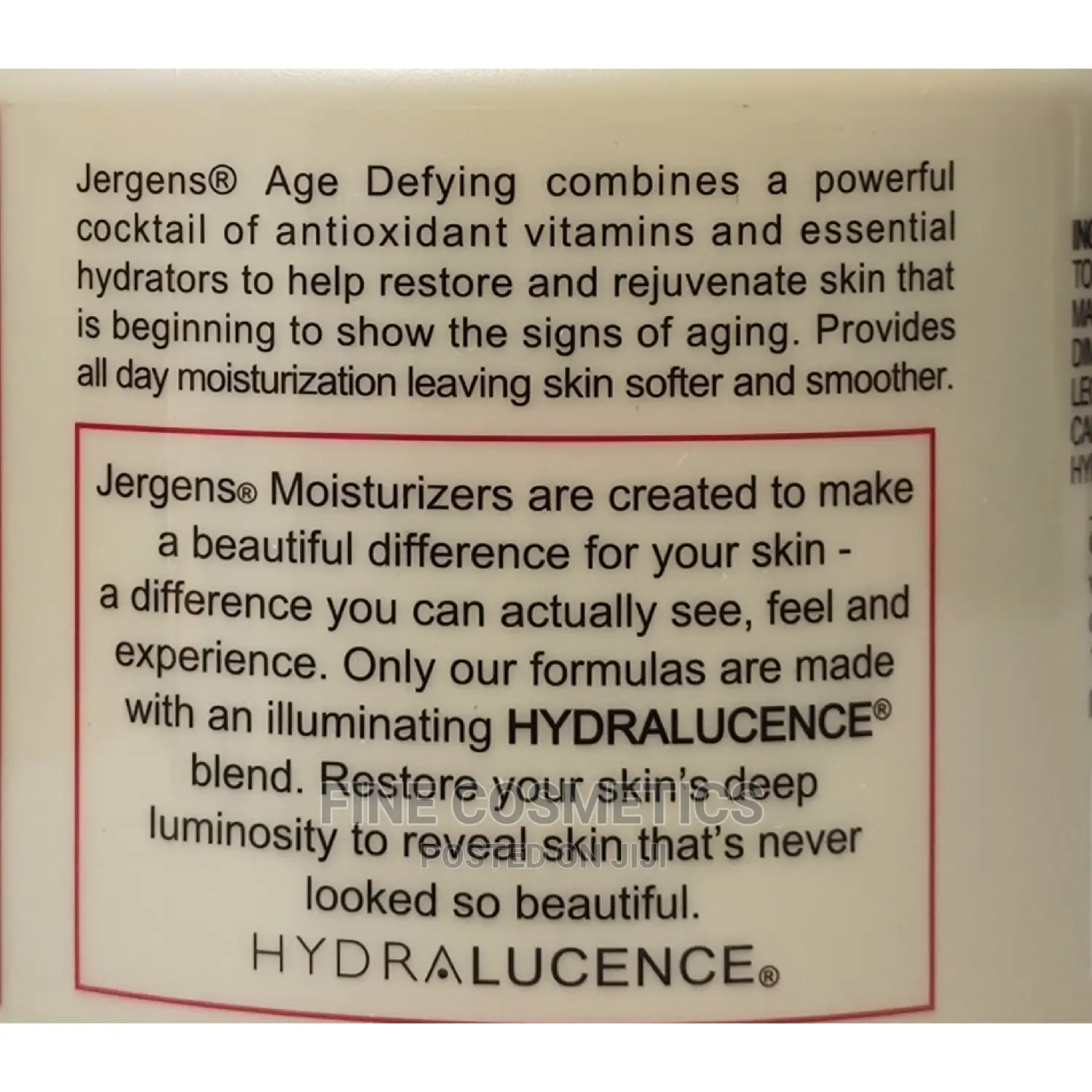 ORIGINAL Jergens Age Defying Deep Refreshing Cream 500ml