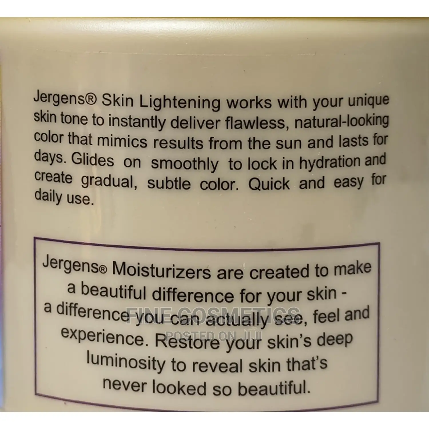 ORIGINAL Jergens Skin Lightening Deep Toning Cream 500ml
