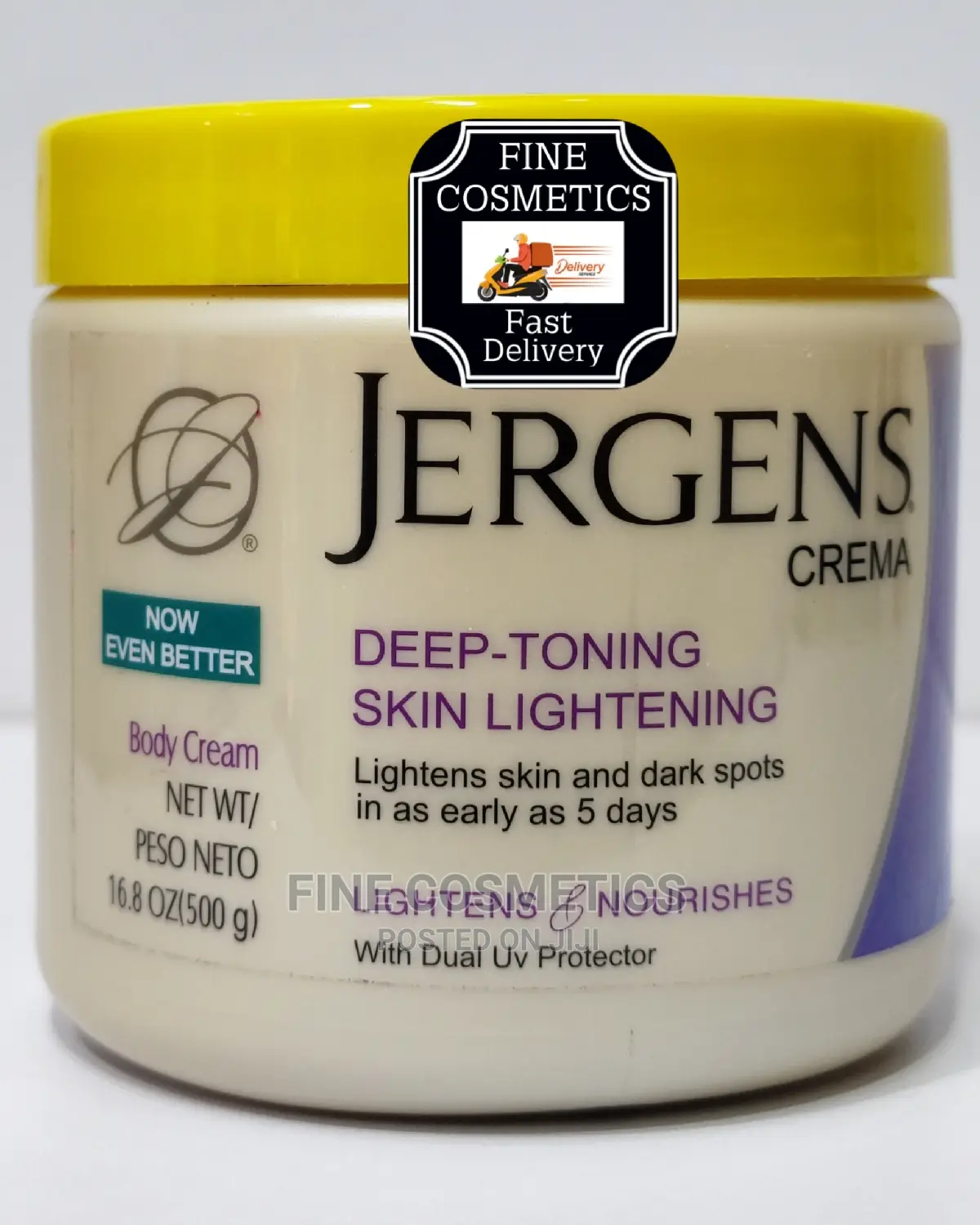 ORIGINAL Jergens Skin Lightening Deep Toning Cream 500ml
