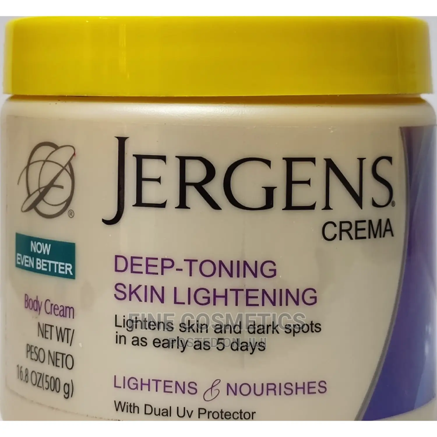 ORIGINAL Jergens Skin Lightening Deep Toning Cream 500ml