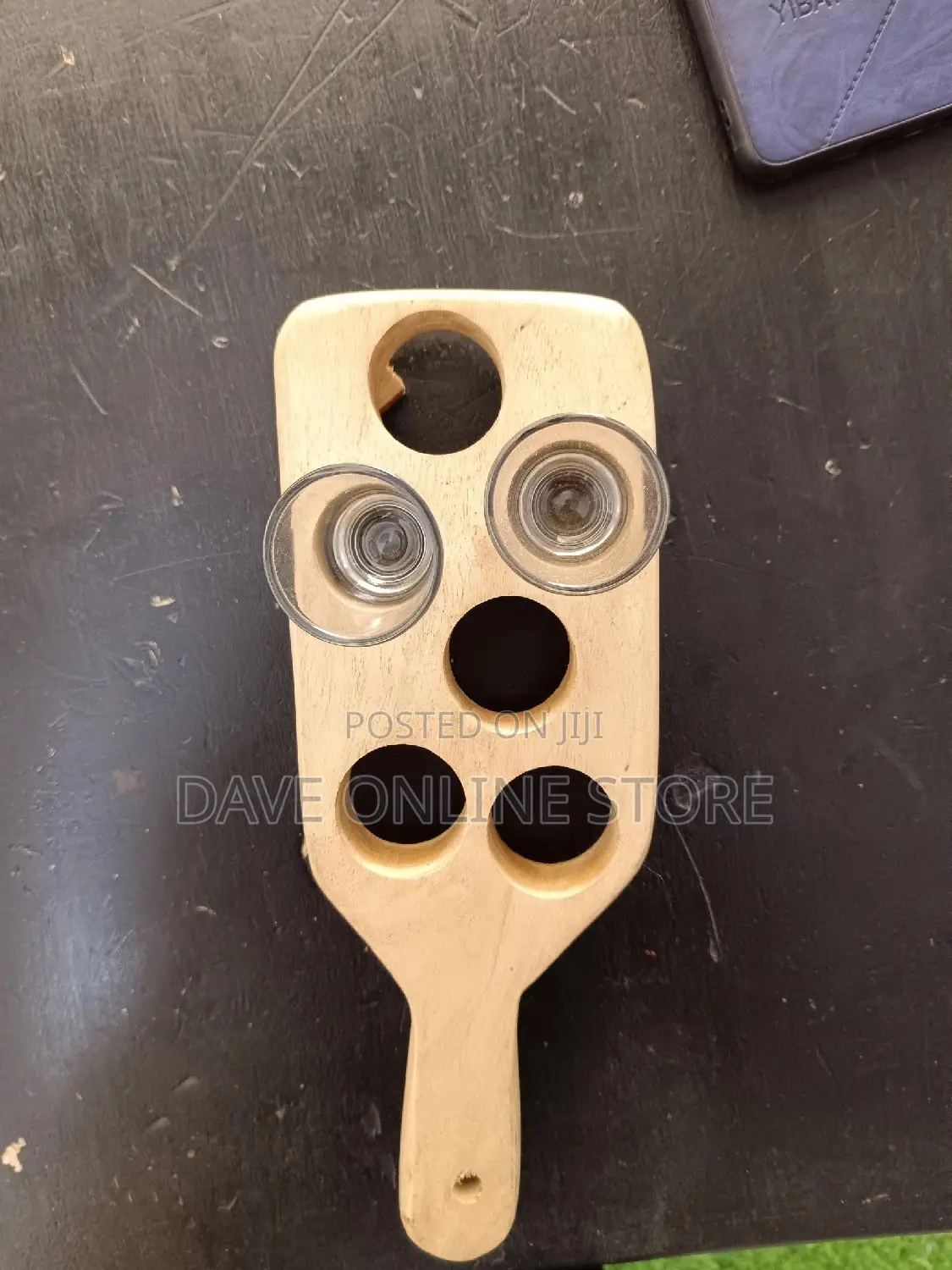 6 Pcs Shot Glasses Bamboo Tray.