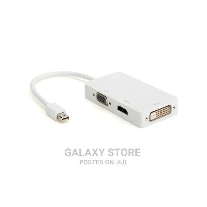3in1 Thunderbolt Mini Display Port Dp to Hdmi Vga Dvi Adapto