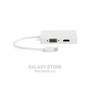 3in1 Thunderbolt Mini Display Port Dp to Hdmi Vga Dvi Adapto