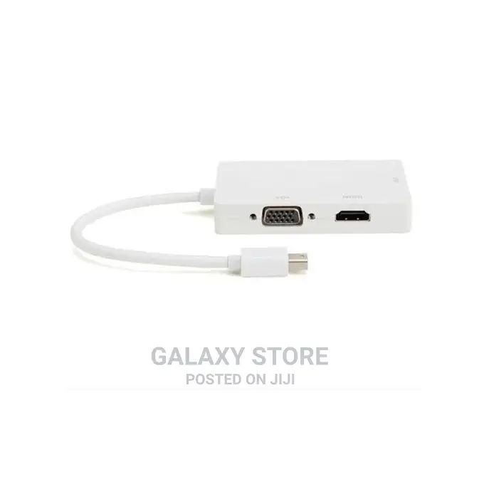 3in1 Thunderbolt Mini Display Port Dp to Hdmi Vga Dvi Adapto