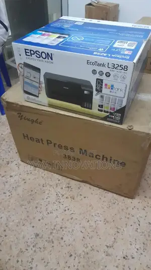 Heat Press and Printer