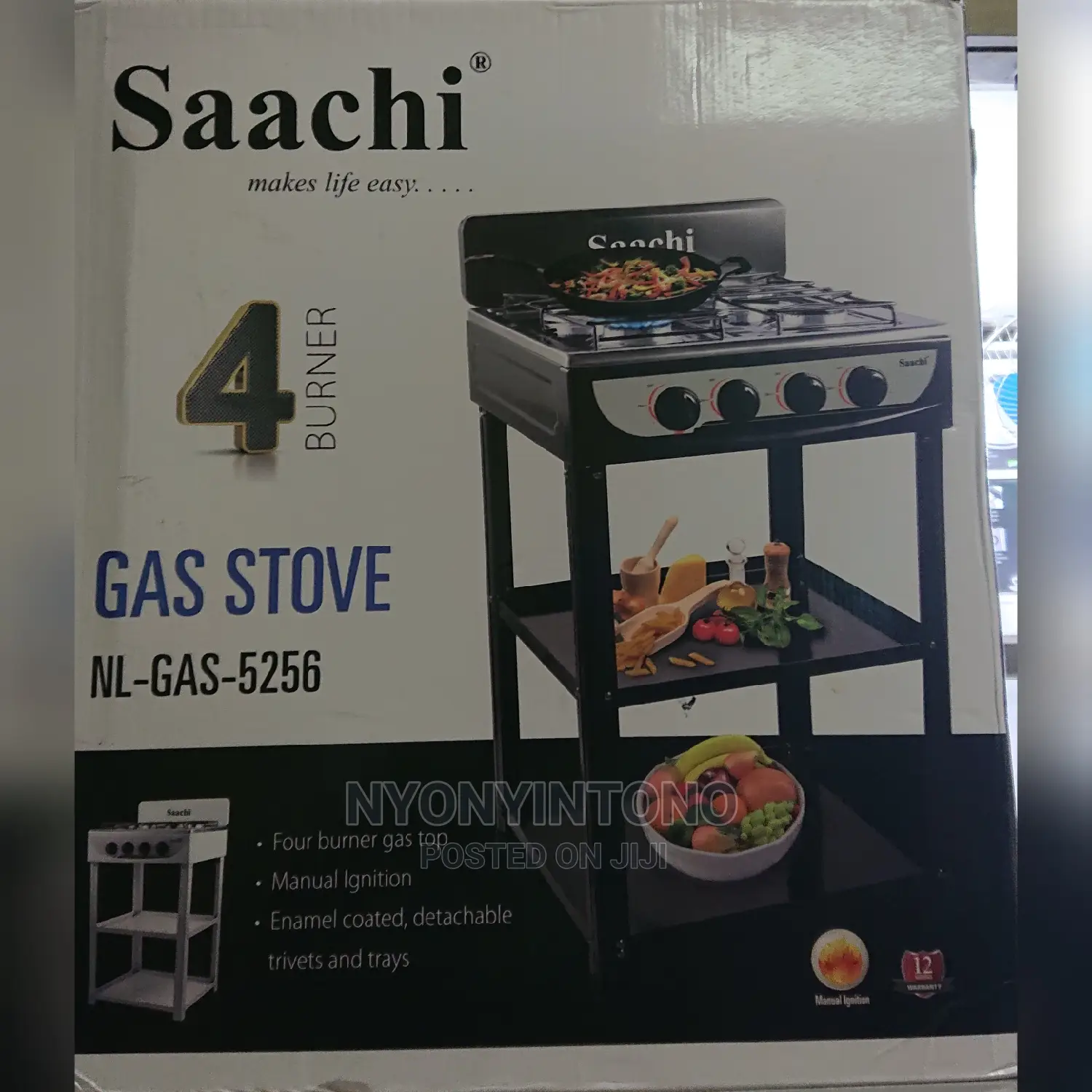 Saachi Gass Cooker 4 Burner Full Gas