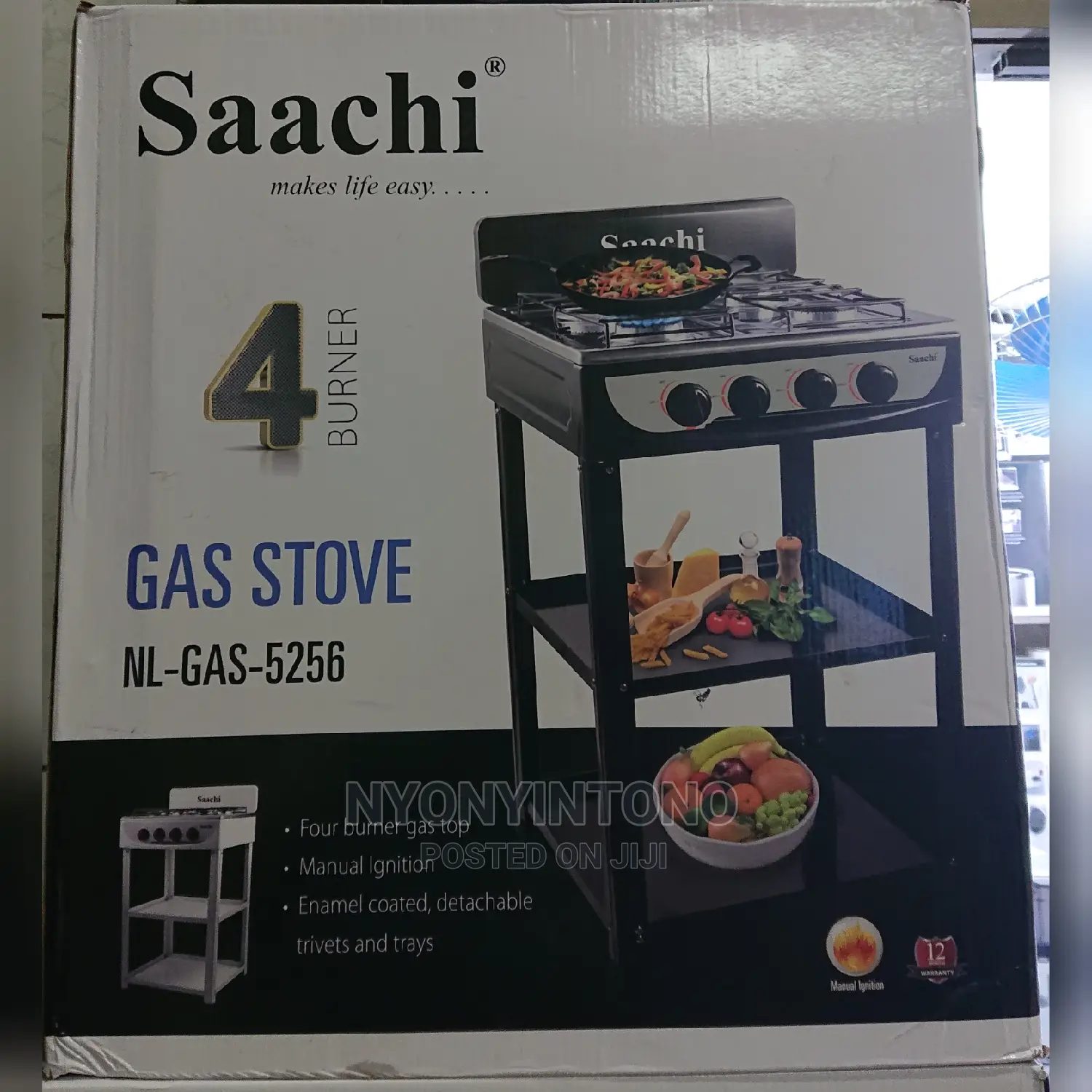Saachi Gass Cooker 4 Burner Full Gas