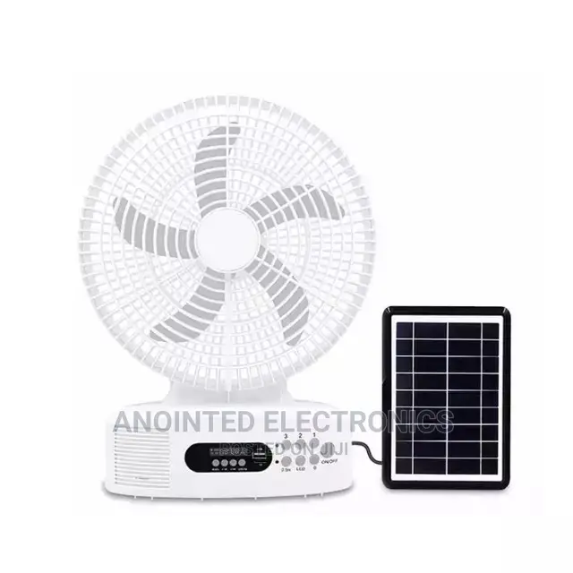 Rechargeable Table Fan Solar and Electric