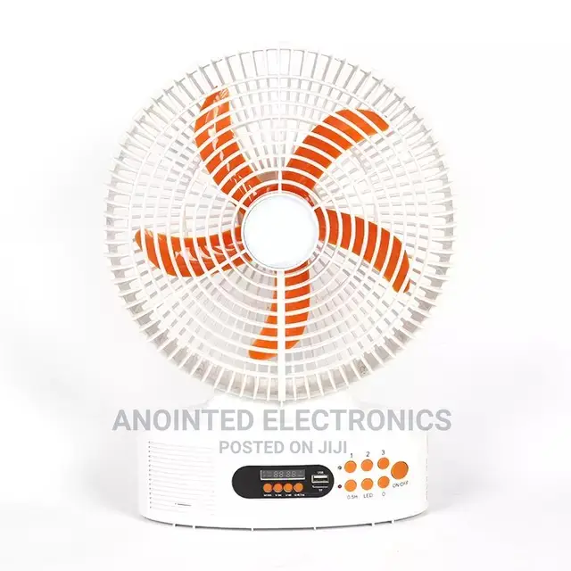 Rechargeable Table Fan Solar and Electric