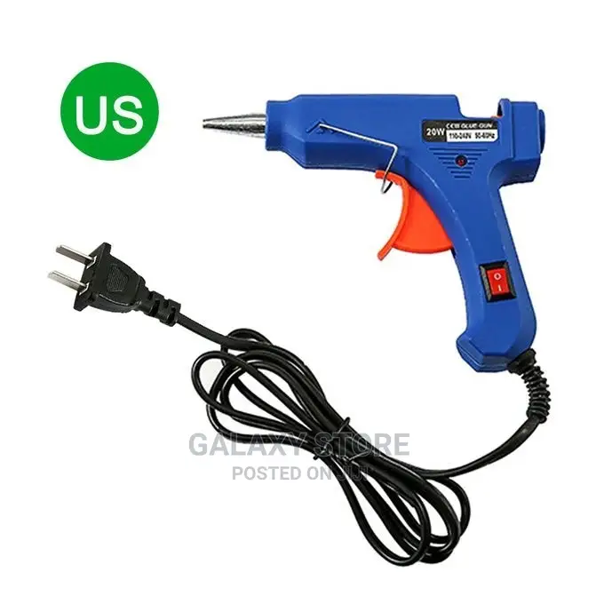 Electric Heating Hot Melt Glue Gun With Free 6 Glue Sticks