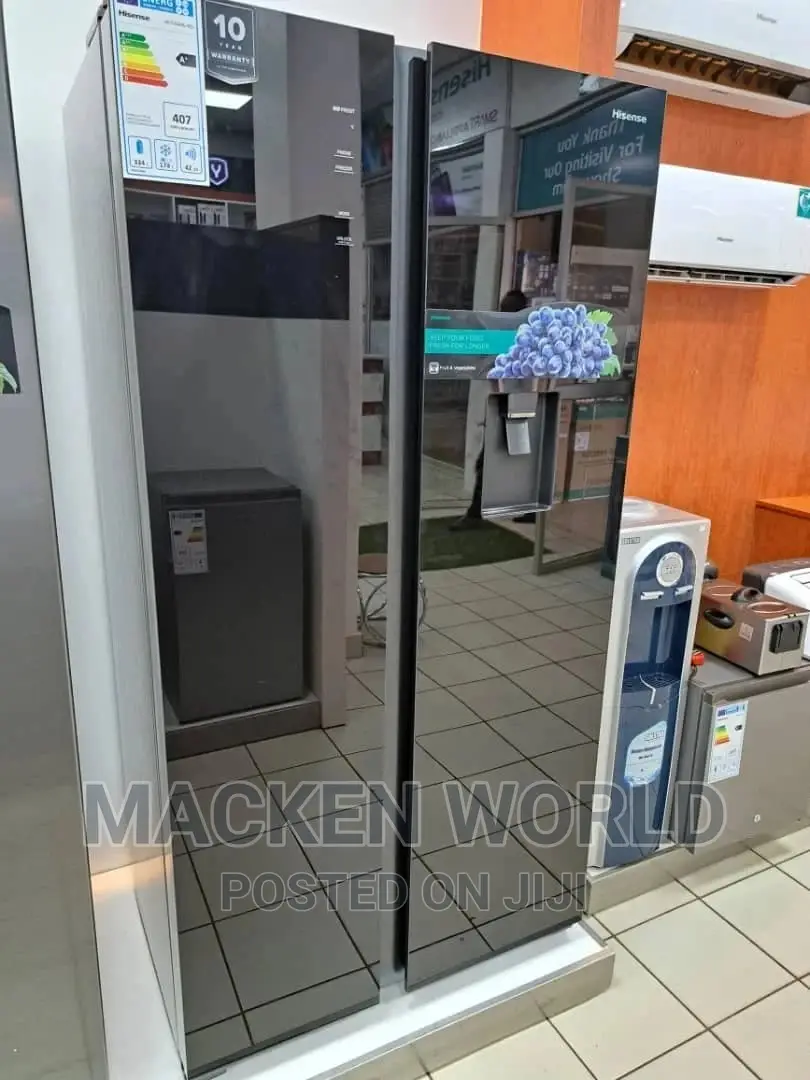 670L Hisense Side by Side Black With Water Dispenser