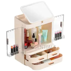 Make-Up Storage Organizer With LED Mirror
