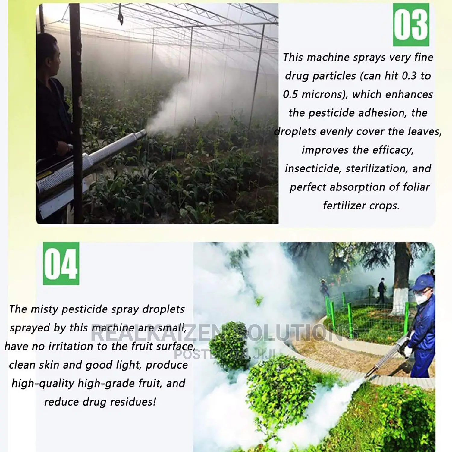 Thermo Pulsed Power Fogger Mist Sprayer Machine Gun