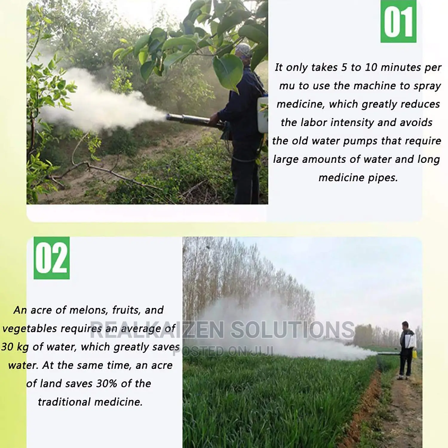 Thermo Pulsed Power Fogger Mist Sprayer Machine Gun