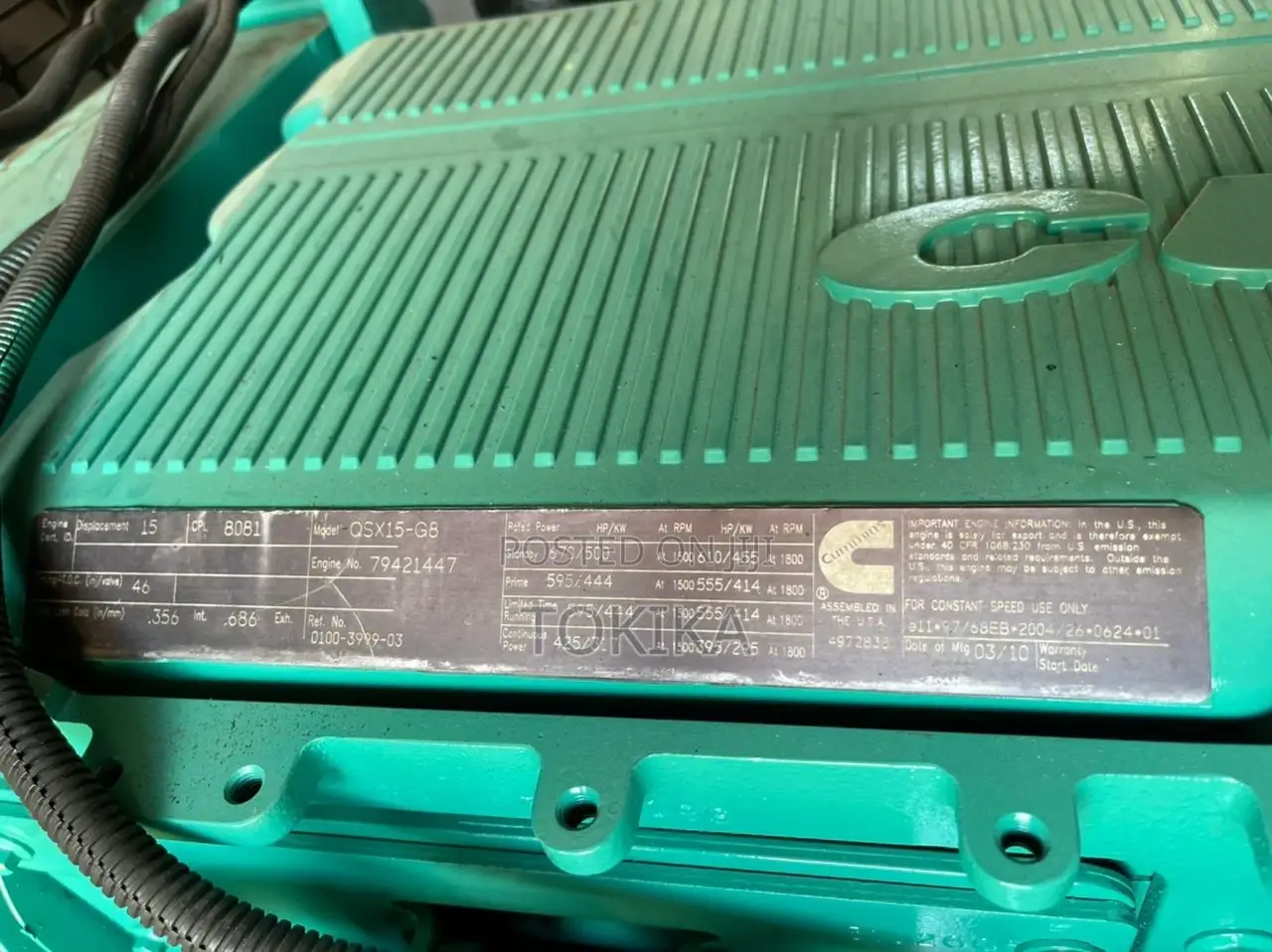 500 Kva Used Generator.