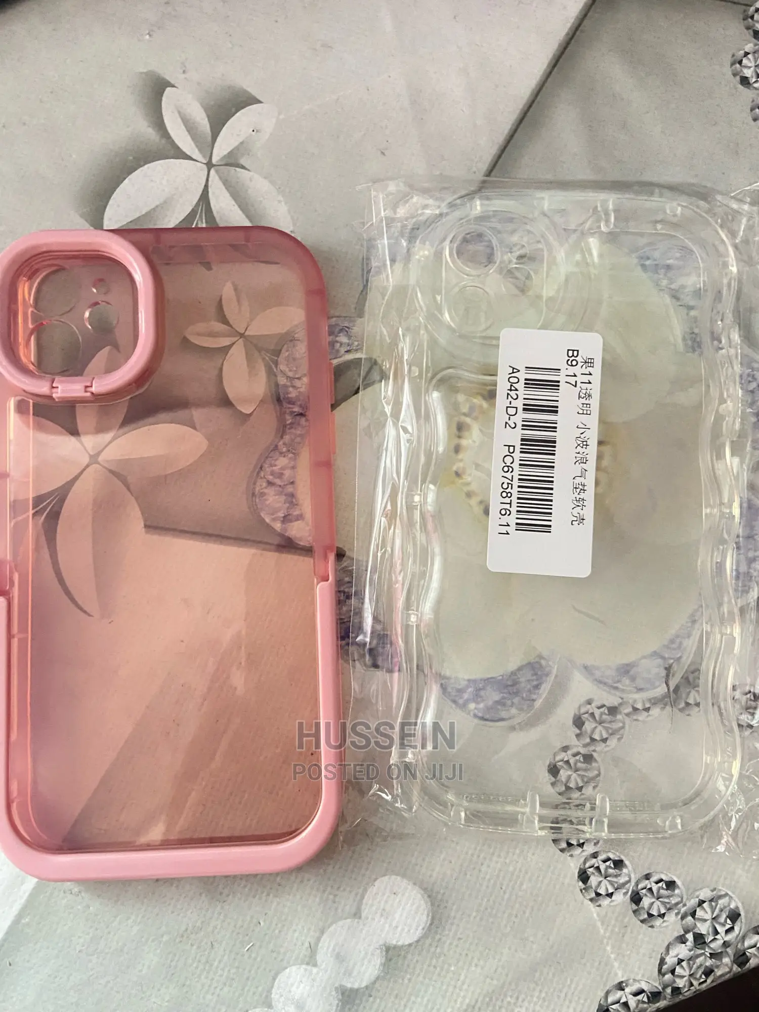 Clear Bumper Stand Holder Phone Case for iPhone