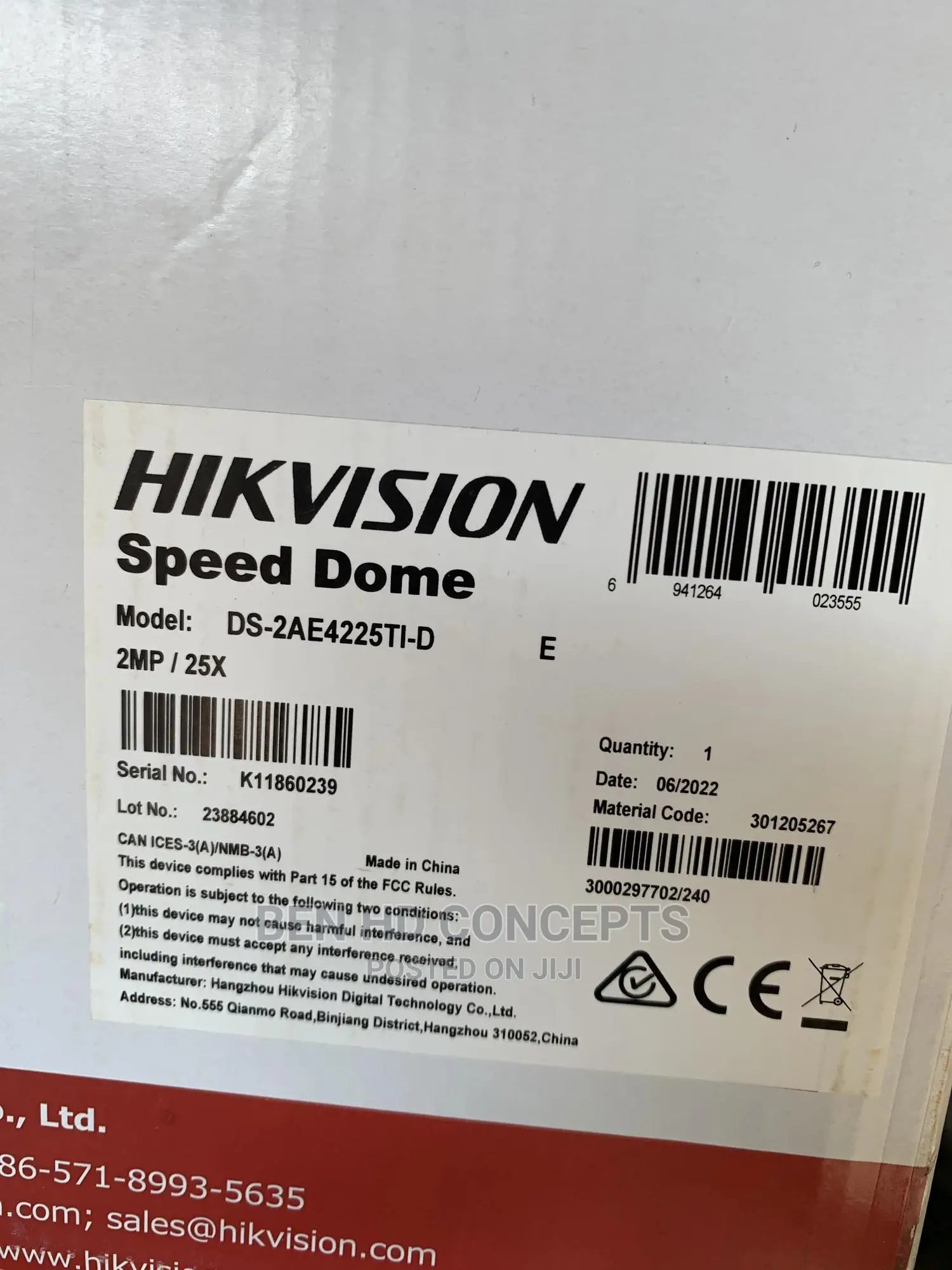 PTZ Camera Hikvision