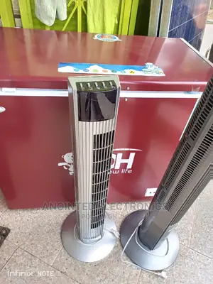 Tower Fans Smile With a Remote