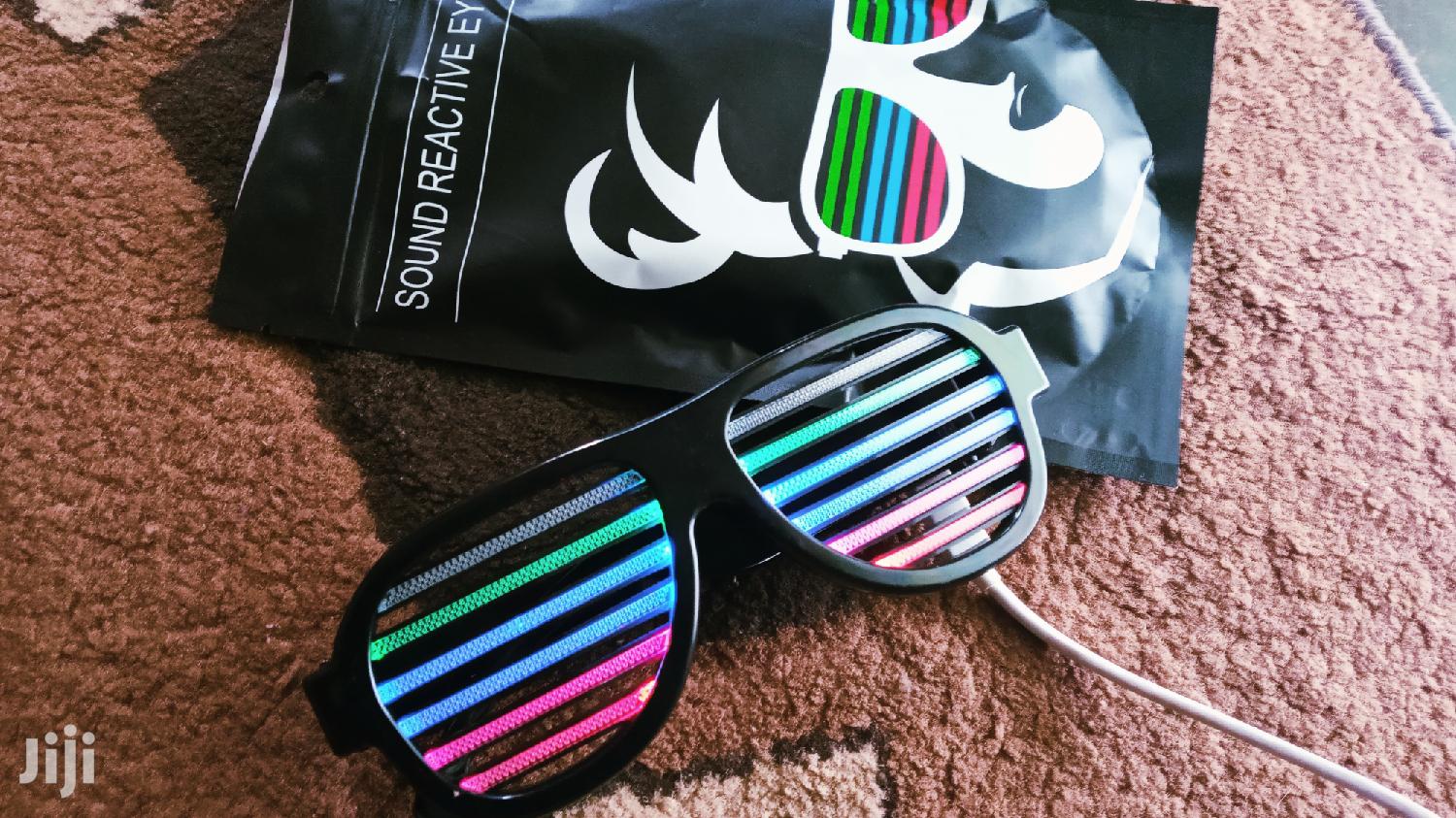 Led Rechargeable Sound Sensitive Glasses