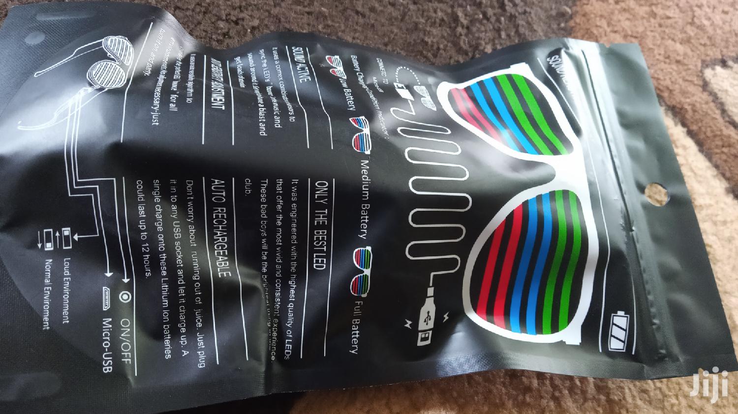 Led Rechargeable Sound Sensitive Glasses