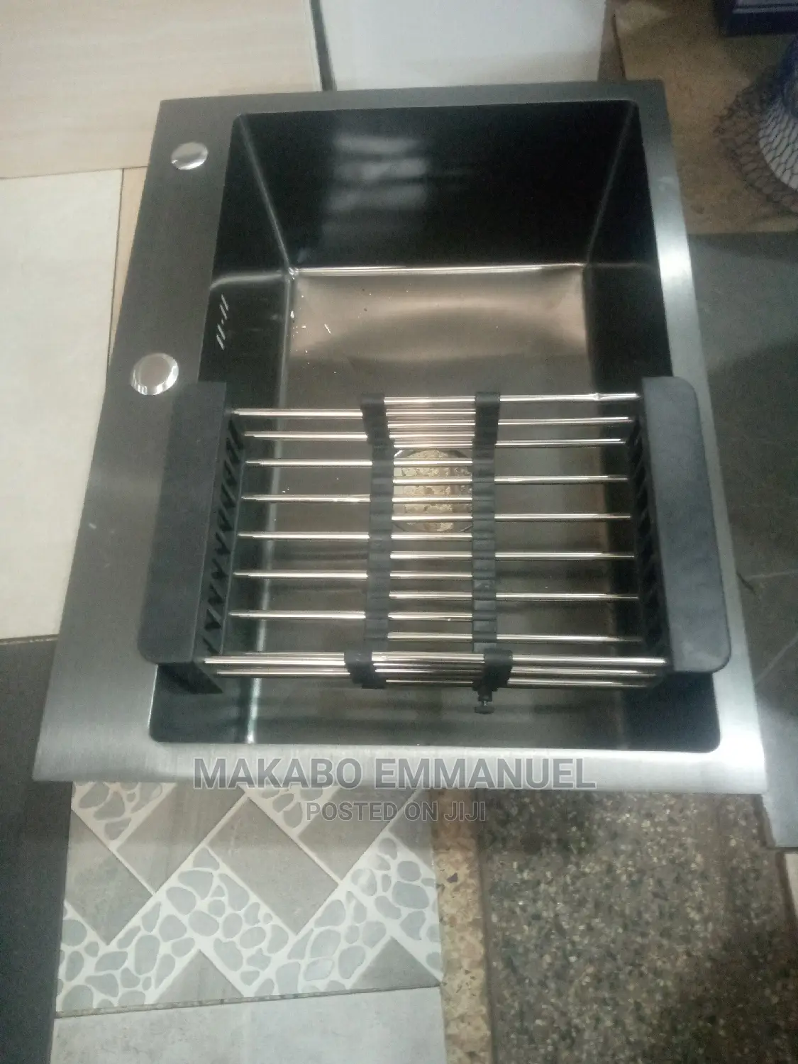 Heavy Black Kitchen Sink