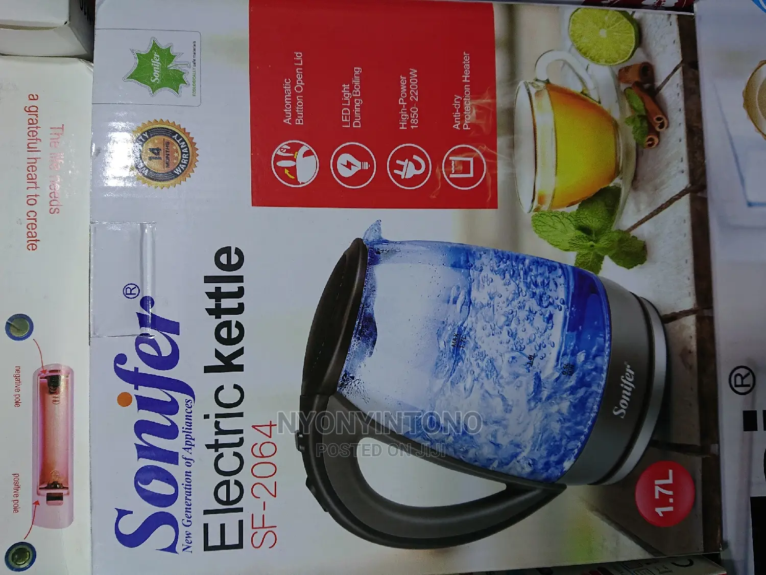 Sonifer Glass Kettle
