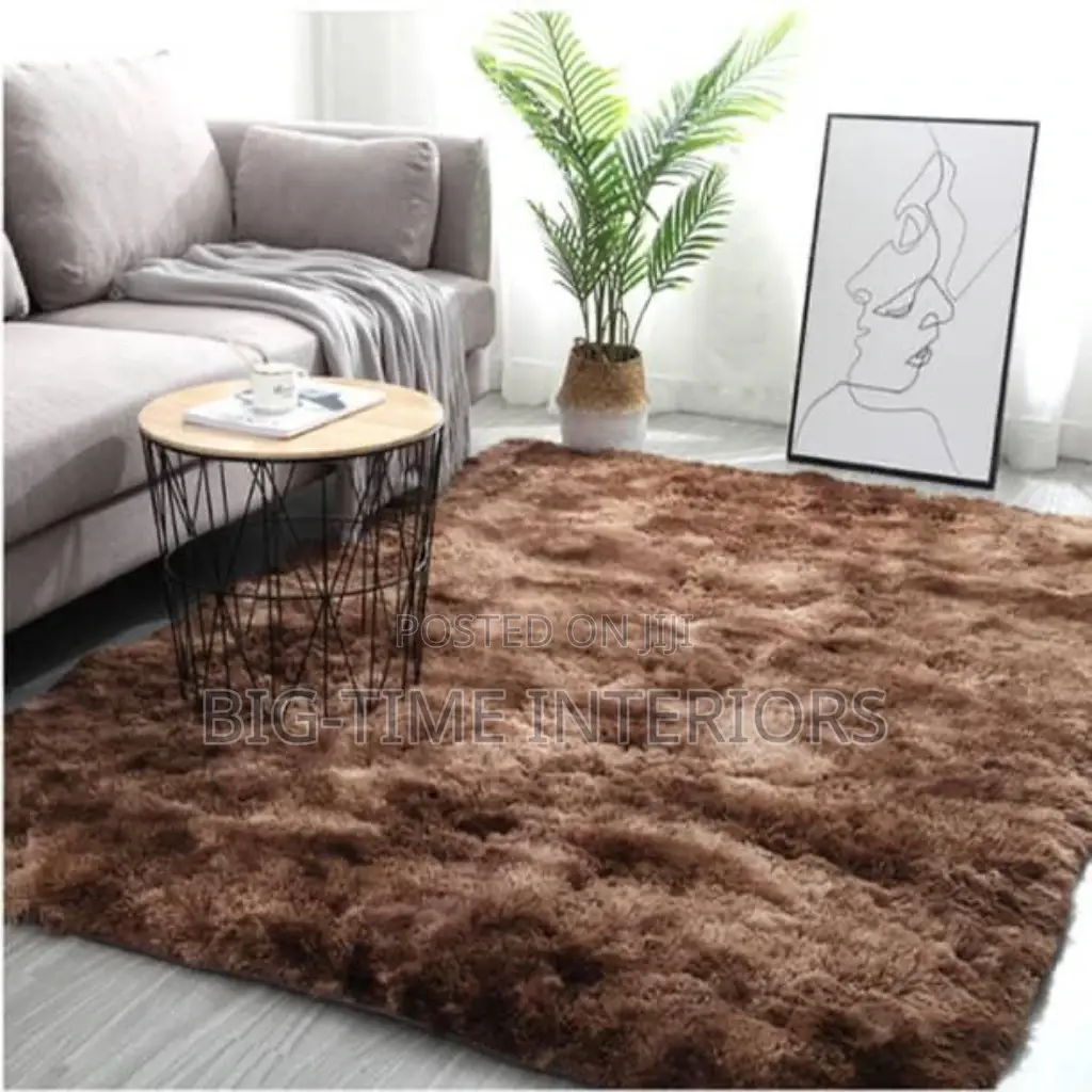 Classy Brown Patch Center Carpet Medium