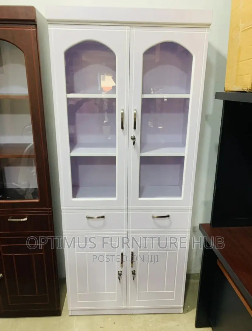 Wooden File Cabinet (White)